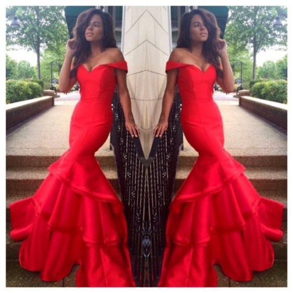 Jovani Dresses & Skirts - Jovani off the shoulder mermaid evening gown